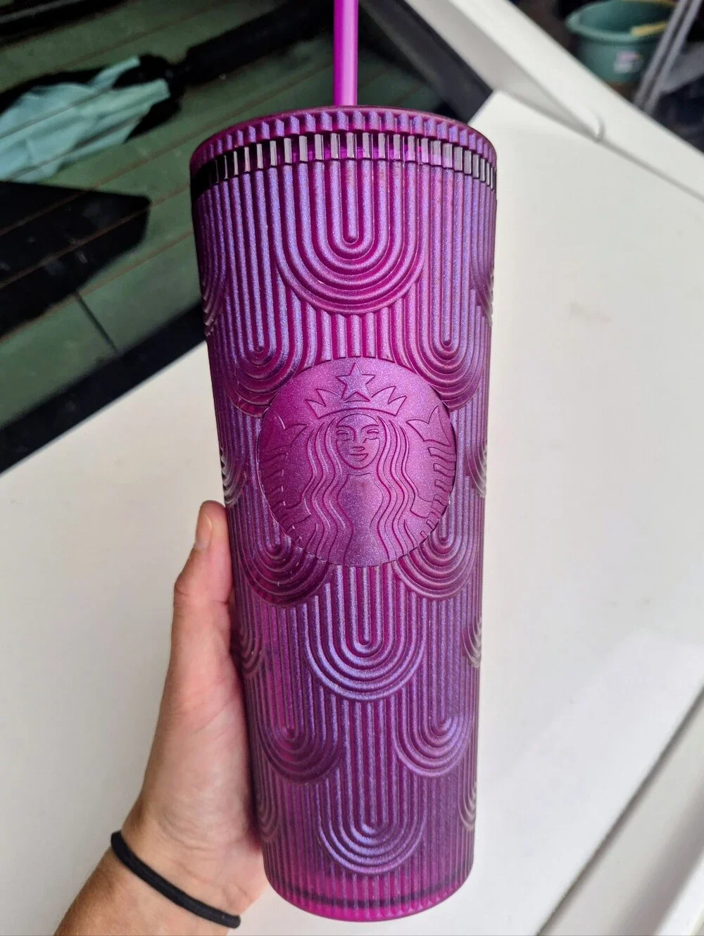 RARE LIKE NEW STARBUCKS Siren 24 oz. TUMBLER